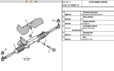 Xsara Pic rack p/n