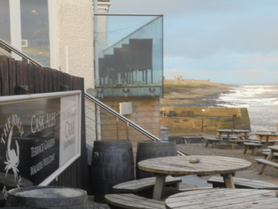 Alfresco at the Jolly Fisherman in December