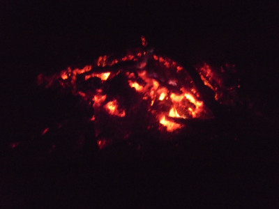The afterglow of an afternoon's entertainment<br />Storm Arwen Bonfire