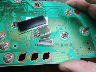 2002 Peugeot Expert LCD Odometer ribbon fix to circuit board