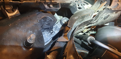 the beginnings of corrosion on the alloy surface