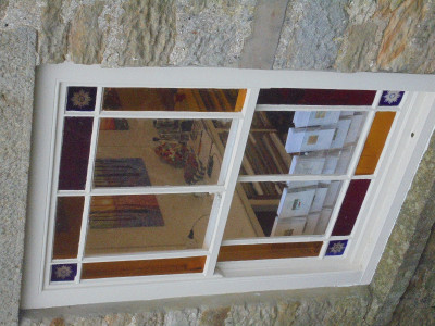 Looking at and through the window<br />Texture, colour, geometry, contrast,<br />an image which doesn't need a right way up