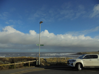 England's coastal path to the left of me<br />England's Coastal Path to the right<br />Here I am...<br />Name that paraphrased song!