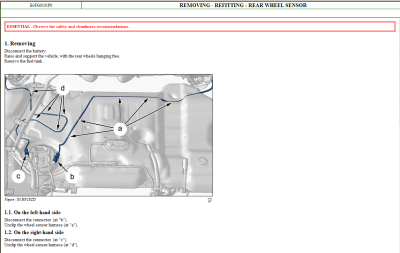 Peugeot instructions and wiring diagram under car