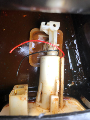 realising that the wires were not connected in a sealed tank