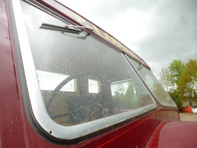 Raindrops on a flat windscreen<br />With surely completely inadequate wipers