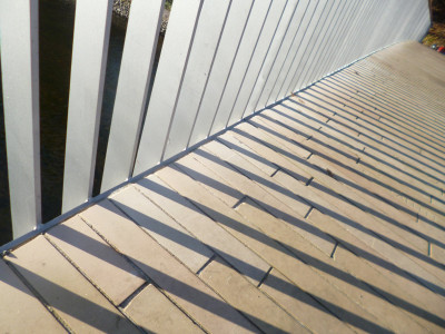 Arty shot of the new bridge at Pooley Bridge