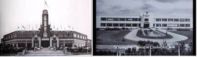 Continuing my fascination with Hatfield and the video I linked to earlier.   What is the building on the left,  the one on the right has the name plastered on it so a bit more obvious<br />Click the image to enlarge