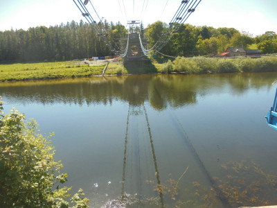 Still a connection between England and Scotland for the acrobatic.,<br />Quite a photographic achievement zoom in and there's my makeshift &quot;spear&quot; just about to enter the water in pre-splash stage