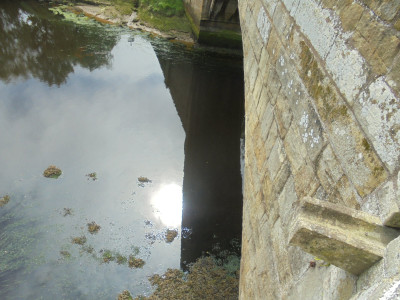 The sun under the water Warkworth Northumberland