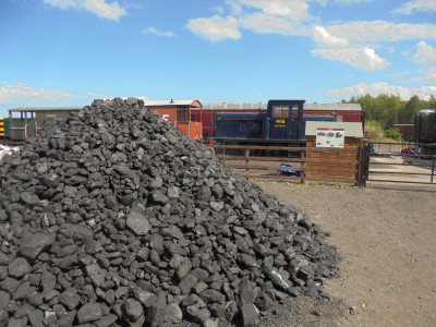 A pile of coal