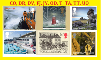 Vehicle Registration Area codes pre-74 Devon/Exeter/Plymouth and<br />Bits of Devon that made it to Royal Mail Stamps