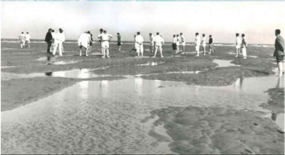 Cricket on Goodwin Sands 1959