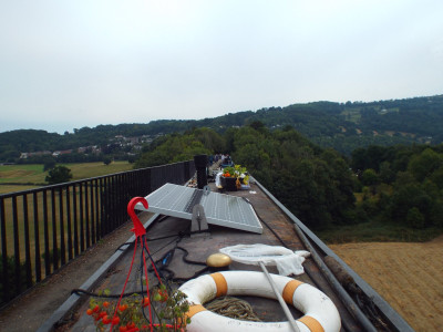 Returning across the Llangollen Aqueduct