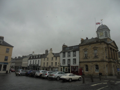 Half Mast at Old Town Hall<br />Kelso Market Place