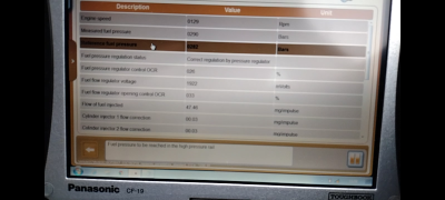 Quick screen grab of video of diagbox whilst cranking
