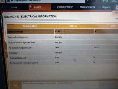 Battery voltage recorded appears low but otherwise nothing much here to see