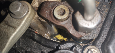 Pooling of diesel before cleaning