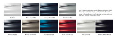C5 colours - PSA/Stellantis