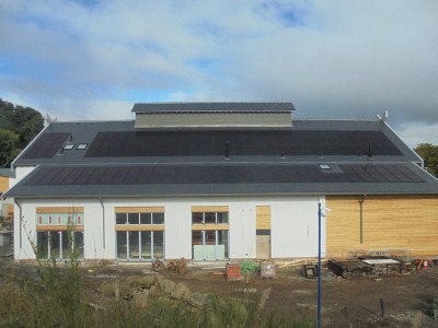 Ad Gefrin Distillery under construction Wooler Northumberland.<br />Partially powered by nuclear fusion in a remote reactor 93 million miles or so away.