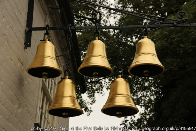 The Five Bells at Stanbridge Bedfordshire<br />are going to have five rings and added bonus golden too.