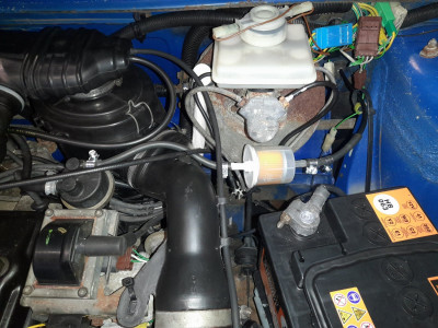 Original fuel filter arrangement