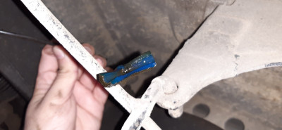 Detail of Y-shaped connector