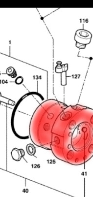 Leak where there grean line