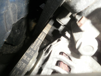 AC Belt  Left of Alternator drive belt<br />Alternator Drive Belt Original Renault Markings (right)