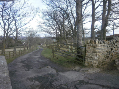 Journey's end Calf Hall, This would be where the Ritsons 1916 Car would have turned into with the Hensley's on board.