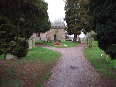 War memorial in Wrenbury (I had my cap off while I was in the churchyard, out of respect)