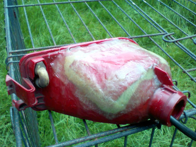 Fibreglass back together again to keep weather out