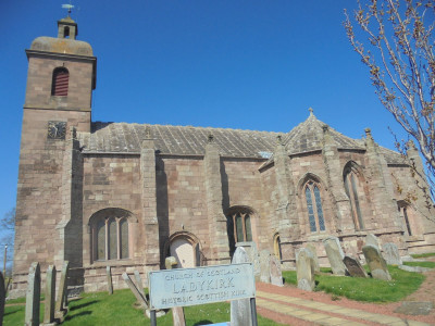 wheresthisthen?<br />The clock unusually for a church clock has<br />"ordinary" Numbers on it<br />(not that it was showing the right time!)