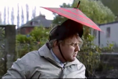 Brian's spinning brolly hat
