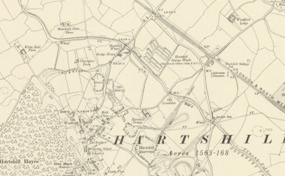 Hartshill map extract - https://maps.nls.uk