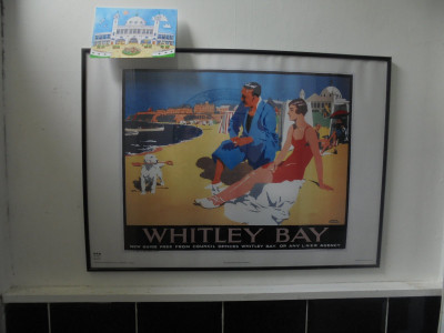 Whitley Bay travel Poster<br />on the wall<br />NF Shutter Click