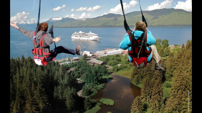 Icy Straight Point Zipwire