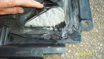 Nibbled under tray