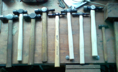 All the light coloured shafts were new