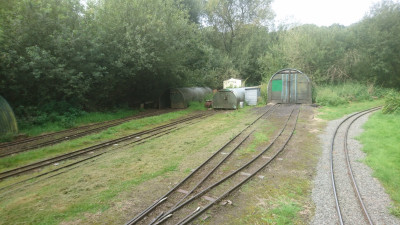 The tracks to the sheds