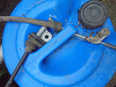 Falcon Original<br />Old Nearside Brake Cable Removed