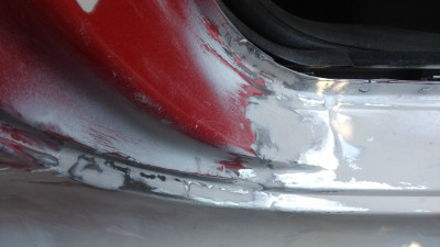 5 welding completed, but of filler just to neaten up what would hit you in the face on opening driver's door