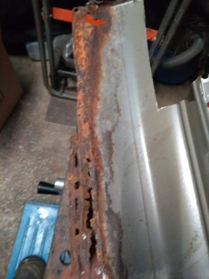 2 what the inside of the sill looked like, once removed.