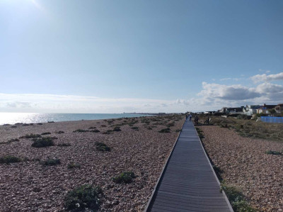 Worthing on the horizon - own work