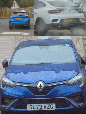 Over the border for a trio of Scottish 73's<br />Nissan Juke, Renault Arkana, and Renault Clio