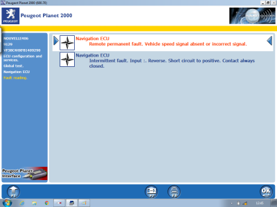 Navigation faults