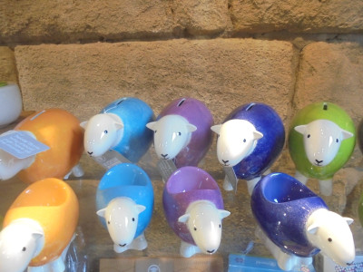 Herdwick money boxes and egg cups