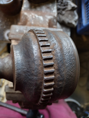 Post treatment from trust knot wire brush on the grinder