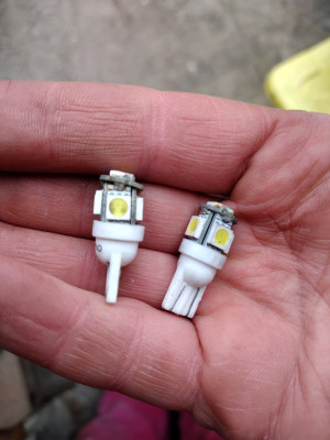 Led bulbs = dim, so standard T10's for now.