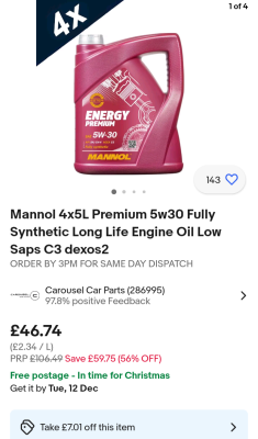 4 x 5 litres